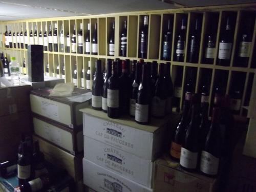 地下ワインセラー保存のワイン